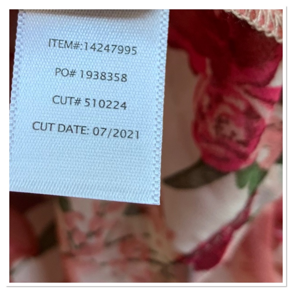 Torrid Chiffon Smocked Mock Neck Blouse Long Sleeve Pink Mauve Size 6X New - Picture 11 of 11